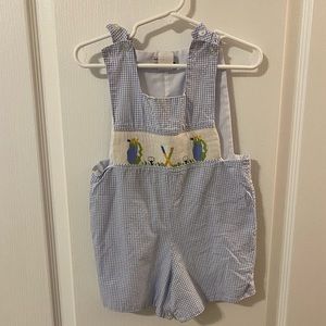Silly goose hand smocked short all